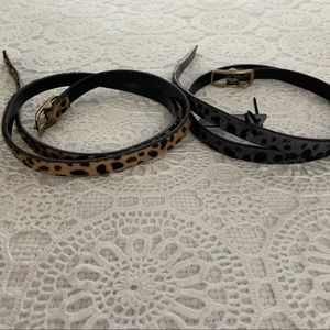 NWOT JCrew Leopard Print Belts